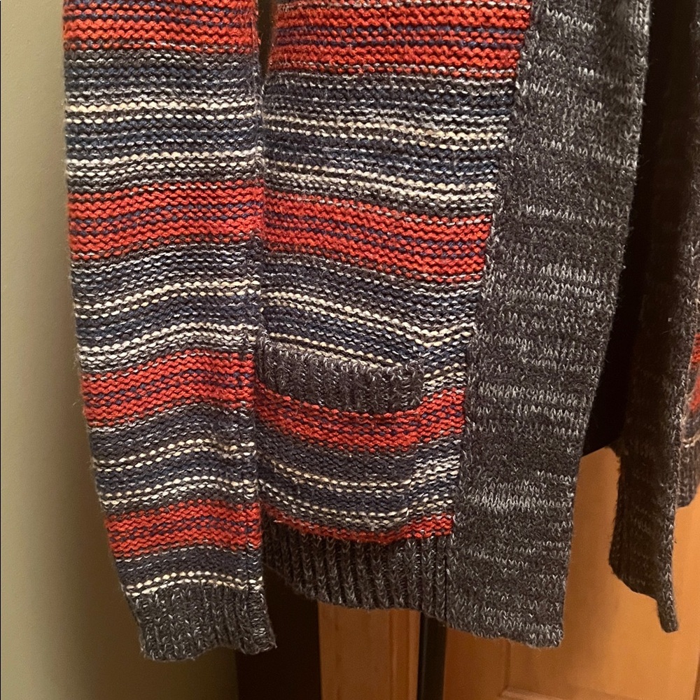 Roxy Womens Open Front Aztec Print Striped Knit Sweater Cardigan Southwestern XS - Picture 5 of 16